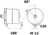 MAHLE ORIGINAL MG 129 Alternator